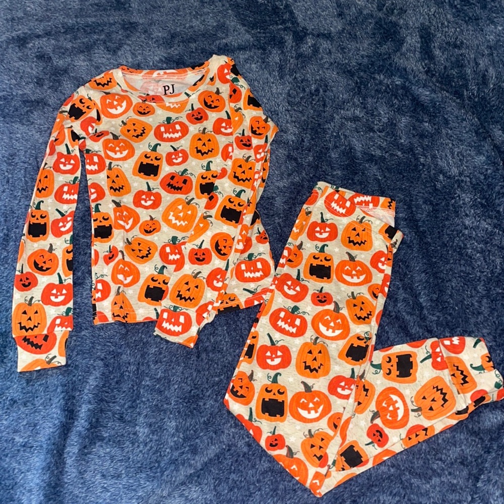 Kids Pumpkin Pajamas